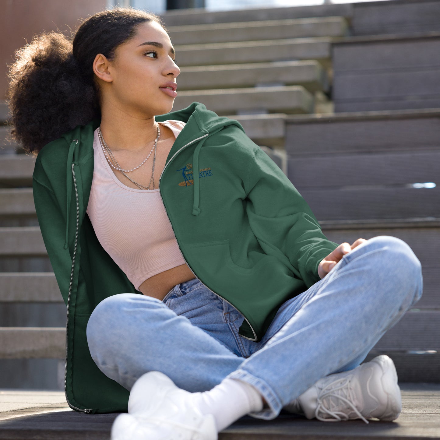 GPT Logo Unisex fleece zip up hoodie