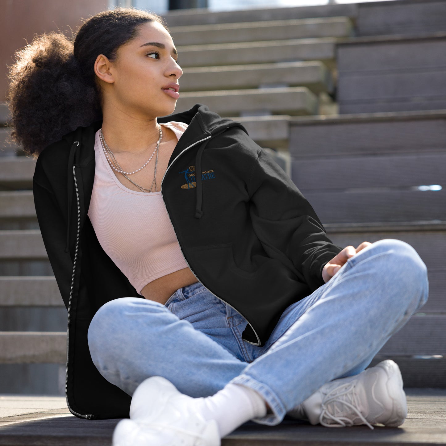 GPT Logo Unisex fleece zip up hoodie