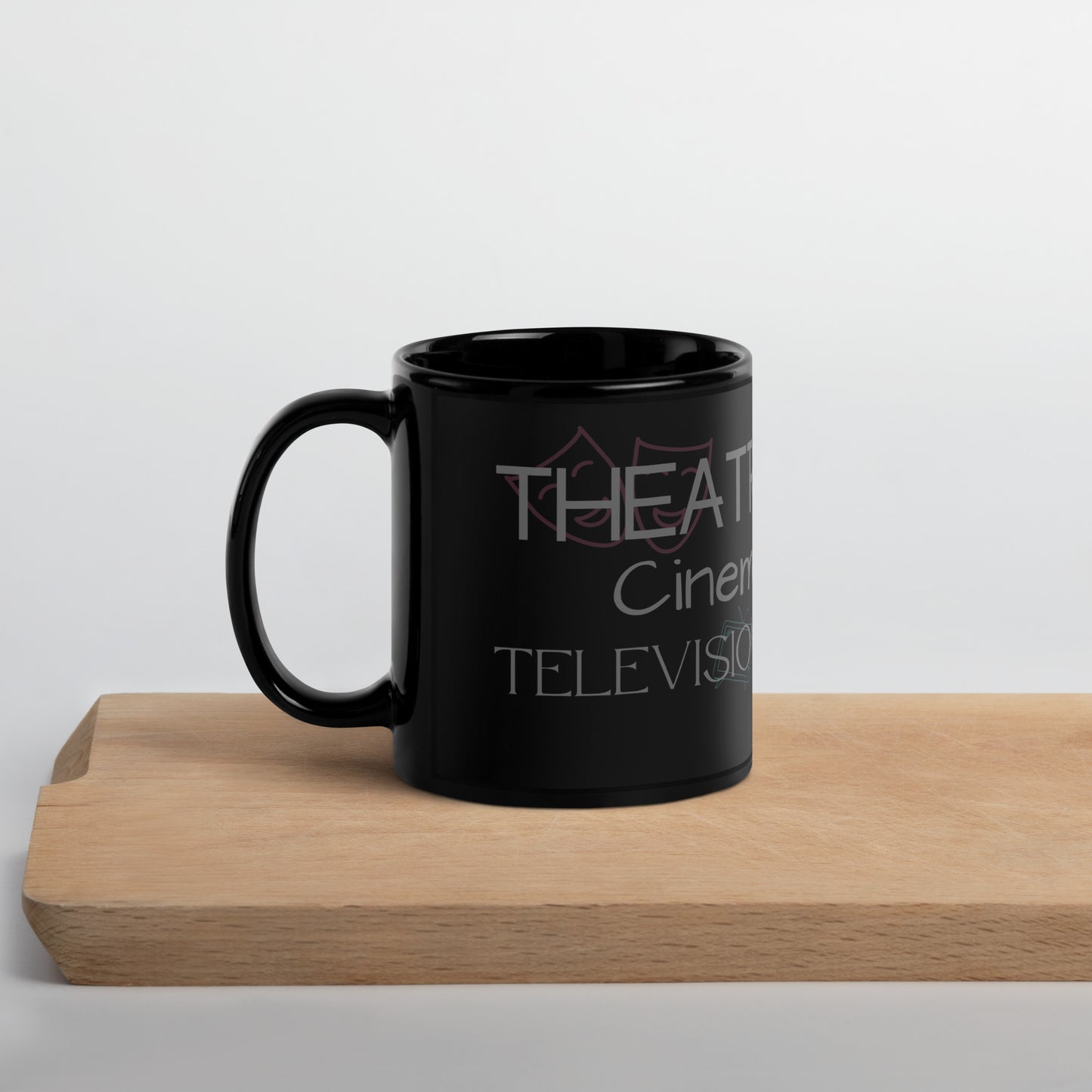 Theatre is Life Black Glossy Mug