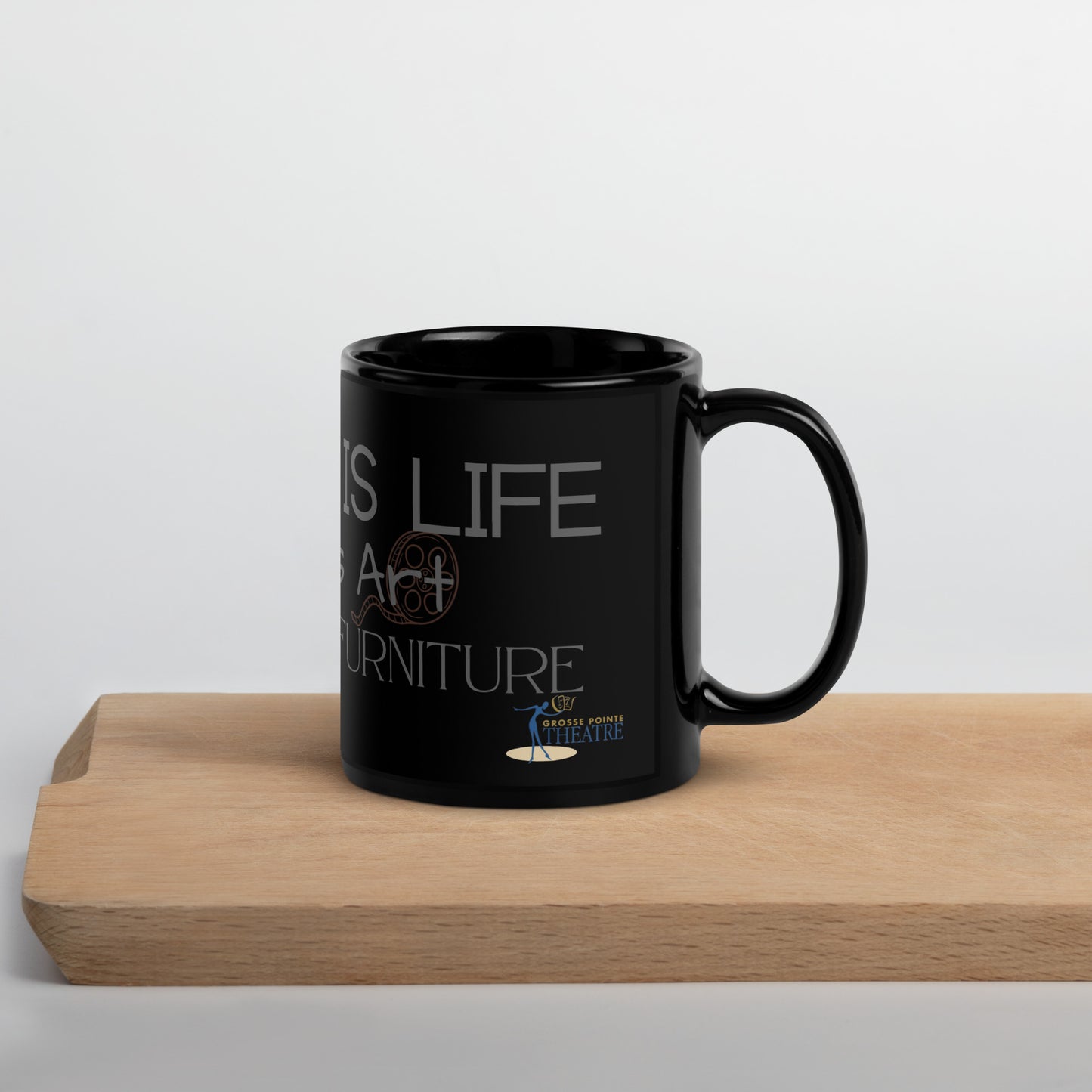 Theatre is Life Black Glossy Mug