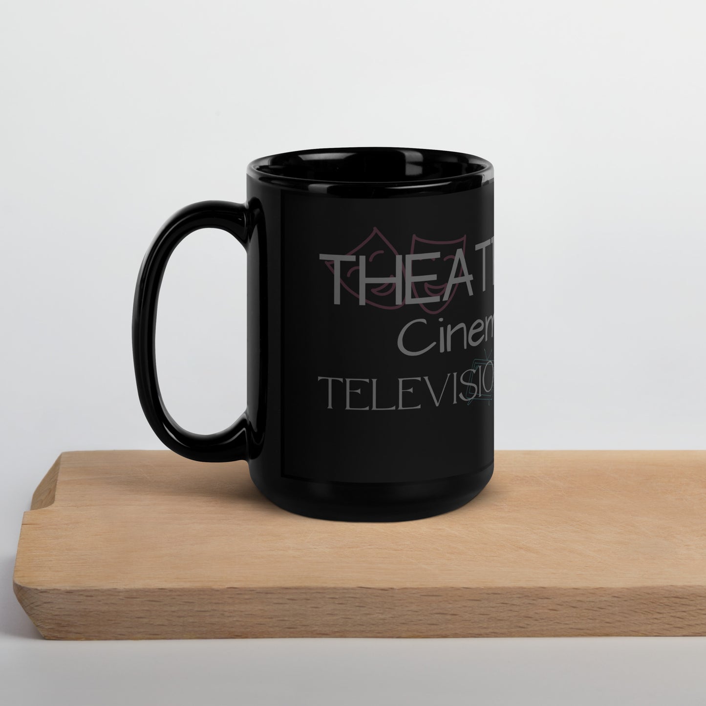 Theatre is Life Black Glossy Mug
