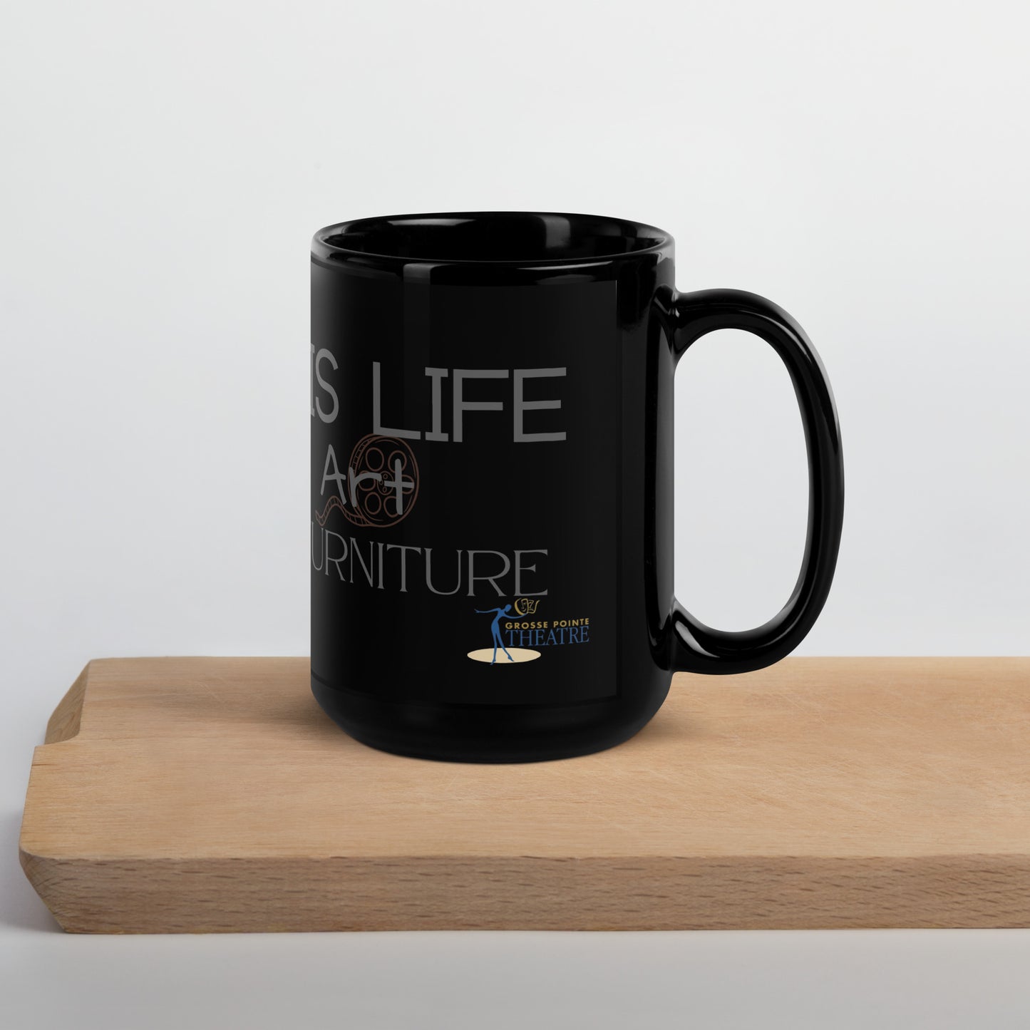 Theatre is Life Black Glossy Mug
