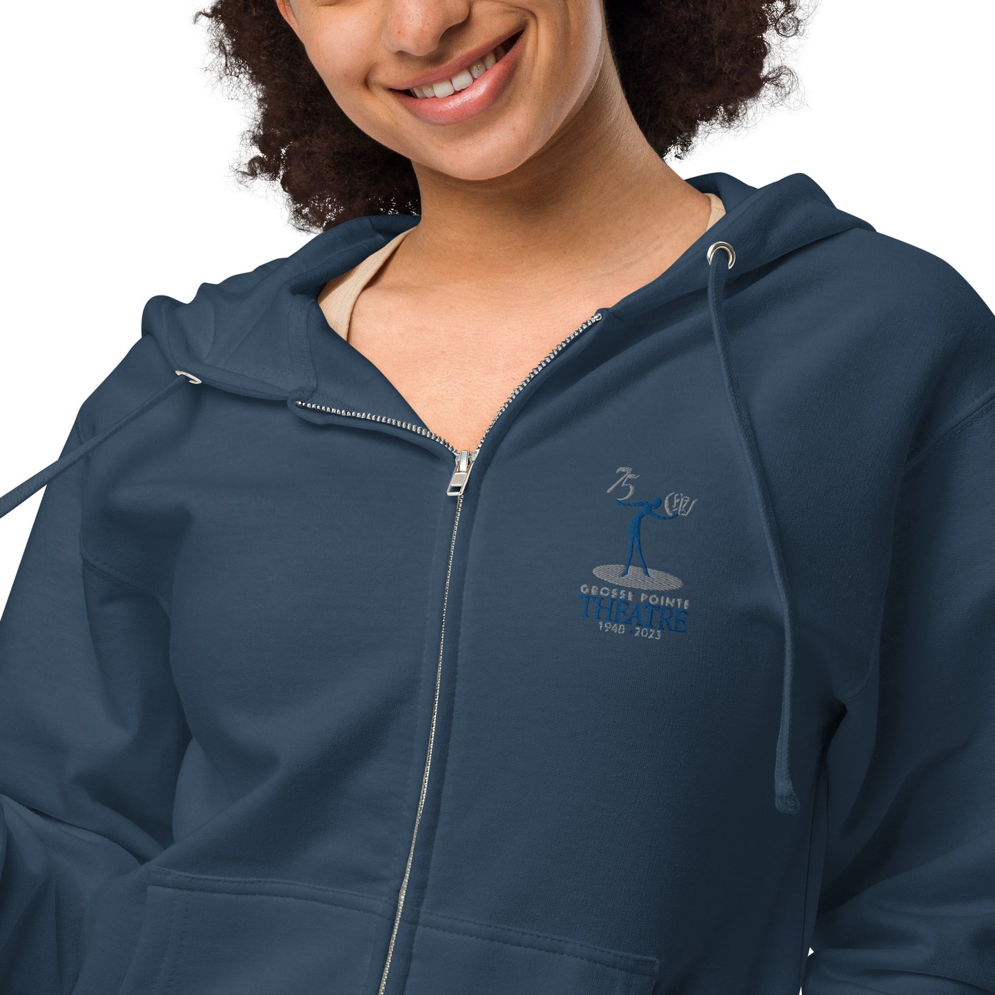 75th Anniversary Unisex fleece zip up hoodie