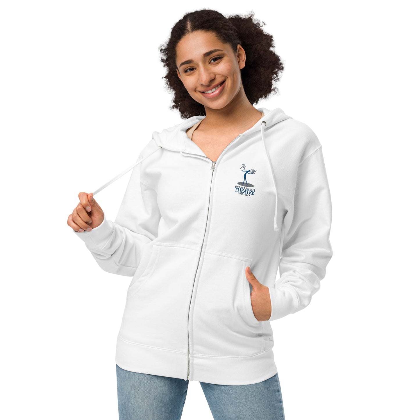 75th Anniversary Unisex fleece zip up hoodie