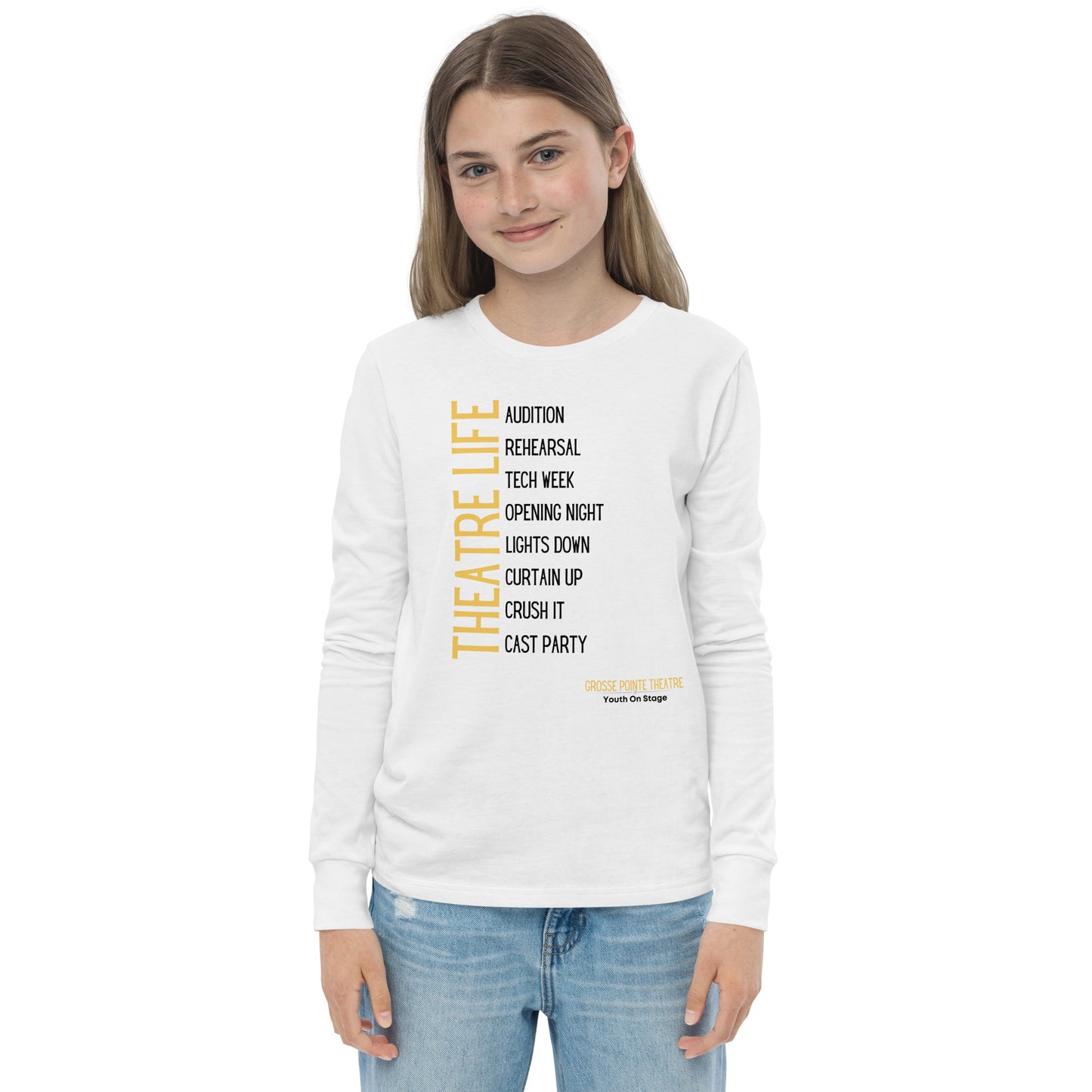 YOS - "Theatre Life" Youth long sleeve tee